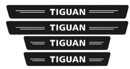 Захисна плівка на пороги авто Volkswagen Tiguan Карбон 4D 4 шт.
