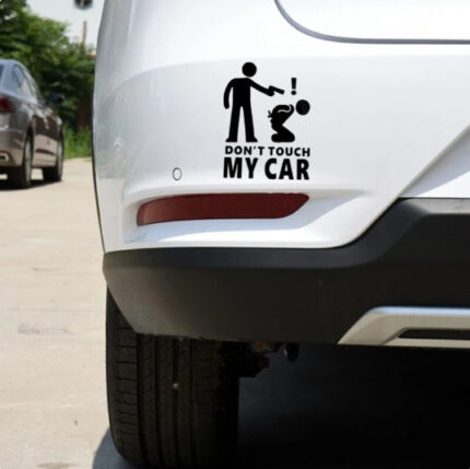 Запобіжні наклейки на авто Dont touch my car