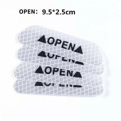 Світловідбивні наклейки на двері авто OPEN