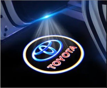 Світлодіодна підсвітка на двері автомобіля з логотипом Toyota