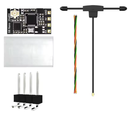 Приймач керування ELRS 2.4GHz SpeedyBee Nano ESP8285+SX1281+T-антена, для FPV дронів
