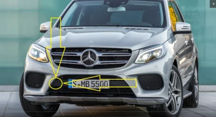Кришка буксирного гака переднього бампера Mercedes-Benz GLE