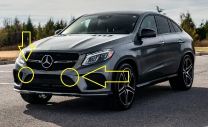 Накладка на фаркоп переднього бампера MERCEDES-BENZ GLS GLE